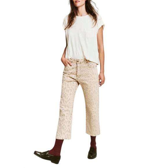 NEW THE GREAT. wayne jean in vintage leopard - Picture 1 of 6